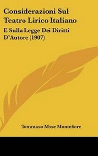 Abbildung von: Considerazioni Sul Teatro Lirico Italiano - Kessinger Publishing
