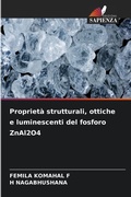 Cover: Proprieta strutturali, ottiche e luminescenti del fosforo ZnAl2O4 - Edizioni Sapienza