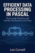 Cover: Efficient Data Processing in Pascal: Parse Large Datasets and Handle File Systems with Ease - Lex Cornell
