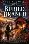 Cover: The Buried Branch: A Gripping Small-Town Genealogy Mystery with Hidden Family Secrets - Crimson Veil Press