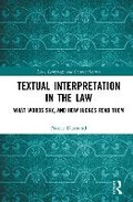 Cover: Textual Interpretation in the Law - Routledge