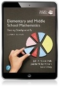Cover: Elementary and Middle School Mathematics: Teaching Developmentally, Global Edition - Pearson Education Limited