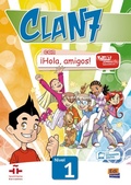 Cover: Clan 7 con &iexcl;Hola, amigos! 1 - Hueber Verlag