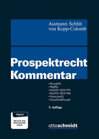 Enlarge image Cover: Prospektrecht Kommentar - Otto Schmidt Verlag