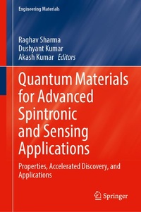 Enlarge image Cover: Quantum Materials for Advanced Spintronic and Sensing Applications - Springer