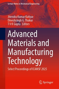 Enlarge image Cover: Advanced Materials and Manufacturing Technology - Springer
