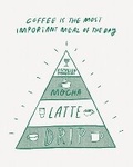 Cover: Humor Us Greeting Cards: Just For Laughs - Coffee is the most important (Pack of 6) - Compendium Inc.