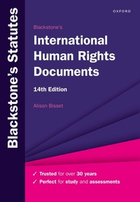 Enlarge image Cover: Blackstone's International Human Rights Documents - Oxford University Press