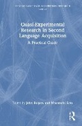 Cover: Quasi-Experimental Research in Second Language Acquisition - Routledge