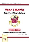 Cover: New CGP KS1 Maths Workbook - Year 1 Spring Term (extra practice for the White Rose scheme) - Coordination Group Publications Ltd (CGP)