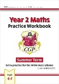 Cover: New CGP KS1 Maths Workbook - Year 2 Summer Term (extra practice for the White Rose scheme) - Coordination Group Publications Ltd (CGP)