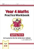 Cover: New CGP KS2 Maths Workbook - Year 4 Spring Term (extra practice for the White Rose scheme) - Coordination Group Publications Ltd (CGP)