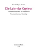 Cover: Die Leier des Orpheus - Lit Verlag