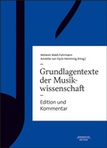 Cover: Grundlagentexte der Musikwissenschaft - B&auml;renreiter