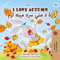 Cover: I Love Autumn زۀ د مني سره مينه لرم - KidKiddos Books Ltd.