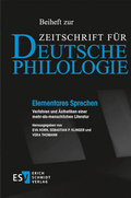 Cover: Elementares Sprechen - Erich Schmidt Verlag