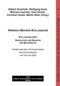 Cover: Heinrich-Behnke-Kolloquium 1951 - 2026 - WTM-Verlag