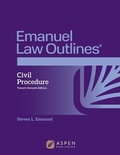 Cover: Emanuel Law Outlines for Civil Procedure - Aspen Publishing