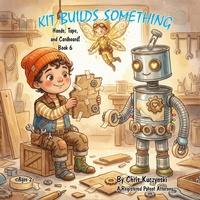 Enlarge image Cover: Kit Builds Something: Hands Tape and Cardboard! - Little Sparks Books