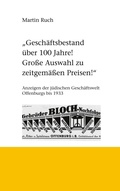 Cover: Gesch&auml;ftsbestand &uuml;ber 100 Jahre! Grosse Auswahl zu zeitgem&auml;&szlig;en Preisen! - BoD - Books on Demand