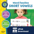 Cover: Word Families - Short Vowels Gr. PK-2 - Classroom Complete Press