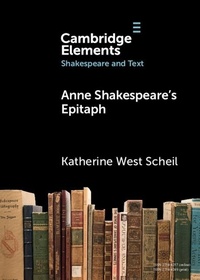 Enlarge image Cover: Anne Shakespeare's Epitaph - Cambridge University Press
