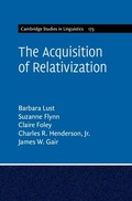 Cover: Acquisition of Relativization - Cambridge University Press