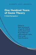 Cover: One Hundred Years of Game Theory - Cambridge University Press