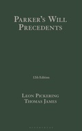 Cover: Parker's Will Precedents - Tottel Publishing