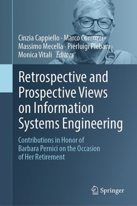 Enlarge image Cover: Retrospective and Prospective Views on Information Systems Engineering - Springer