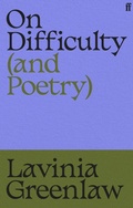 Cover: On Difficulty (and Poetry) - Faber & Faber