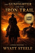 Cover: The Gunfighter and the Iron Trail - LARGE PRINT WESTERN - The Gunfighter and the Iron Trail - LARGE PRINT WESTERN