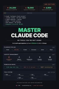 Enlarge image Cover: Claude Code Mastery - 60 Tools You're Not Using - Claude Code Mastery - 60 Tools You're Not Using