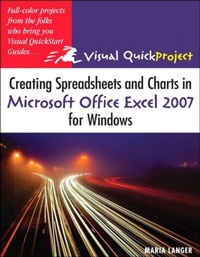 Abbildung von: Creating Spreadsheets and Charts in Microsoft Office Excel 2007 for Windows - Peachpit Press Publications