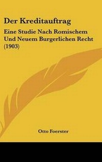 Abbildung von: Der Kreditauftrag - Kessinger Publishing