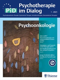 Abbildung von: PiD - Psychotherapie im Dialog - Thieme