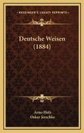 Cover: Deutsche Weisen (1884) - Kessinger Publishing