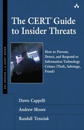 Cover: The CERT Guide to Insider Threats - Addison Wesley