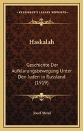 Cover: Haskalah - Kessinger Publishing