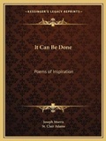 Cover: It Can Be Done - Kessinger Publishing