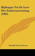 Bild: Bijdragen Tot de Leer Der Zaakwaarneming (1905) - Kessinger Publishing