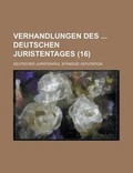 Cover: Verhandlungen Des Deutschen Juristentages (16 ) - Rarebooksclub.com