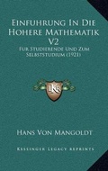 Cover: Einfuhrung in Die Hohere Mathematik V2 - Kessinger Publishing