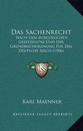 Bild: Das Sachenrecht - Kessinger Publishing