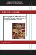 Cover: Managing Front Office Operations Online Component (Ahlei) -- Access Card - Educational Institute