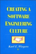 Cover: Creating a Software Engineering Culture - Addison Wesley