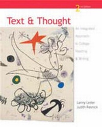Enlarge image Cover: Text and Thought - Prentice Hall