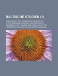Cover: Baltische Studien (1 ) - Rarebooksclub.com