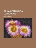 Cover: de La Commune A L'Anarchie - Rarebooksclub.com