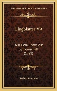 Enlarge image Cover: Flugblatter V9 - Kessinger Publishing